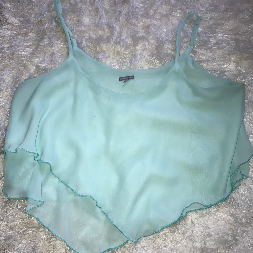 Charlotte Russe Sheer Tank Top